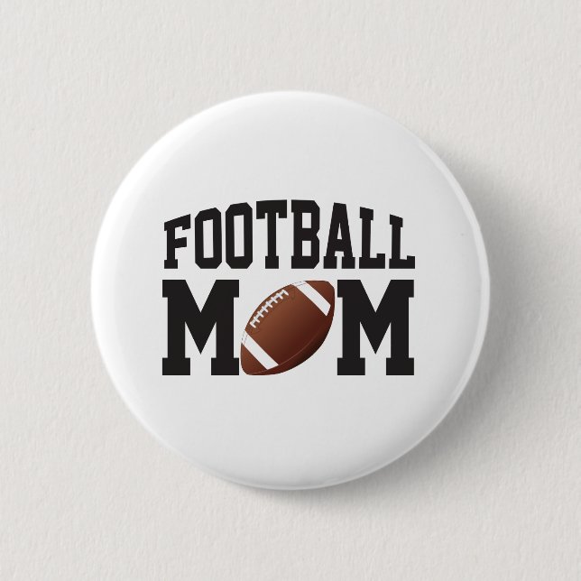 Fun Football-Mama Button (Vorderseite)