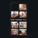 Fun Foto Best Husband Collage Personalisiert Black Case-Mate iPhone Hülle<br><div class="desc">Spaß Foto der beste Mann je Foto Collage personalisiert schwarzes Design. Ändern Sie das Foto und ändern Sie den Text "Best. Mann. Immer." und wenn Sie wollen. Klicken Sie einfach oben auf Personalisieren. Ideal für Weihnachten, Geburtstage, Jubiläum oder einfach nur weil. Ändern Sie die 7 Fotos in Ihre Lieblingsfotos und/oder...</div>