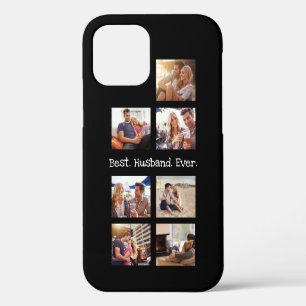 Fun Foto Best Husband Collage Personalisiert Black iPhone 12 Hülle