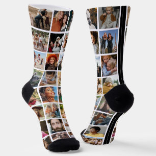 Fun Foto Collage Novelty Socken