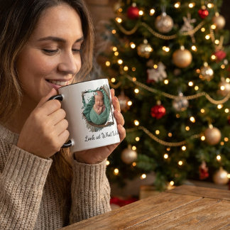 Fun Foto Geburtsankündigung personalisierte Mug Kaffeetasse