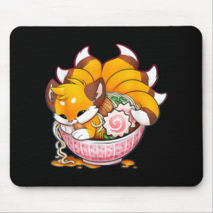 Fun Fox Ramen Japanisch Noodles Niedlich Kawaii An Mousepad