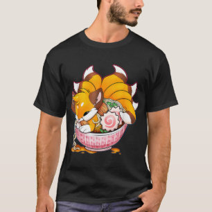Fun Fox Ramen Japanisch Noodles Niedlich Kawaii An T-Shirt