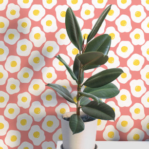 Fun Frigs Coral Pink Muster Tapete