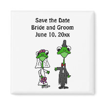 Fun Frog Braut und Groom Wedding Design