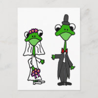 Fun Frog Braut und Groom Wedding Design
