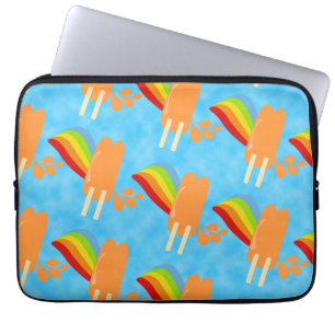 Fun Frozen Leckerei Orange Pop Retro Regenbogen Laptopschutzhülle
