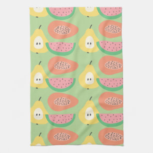 Fun Fruit Muster Geschirrtuch