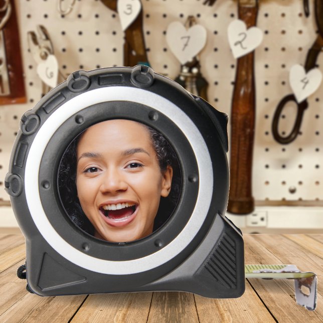 Fun Full Face Nah Up Selfie Foto Maßband (Fun Full Face Close Up Selfie Photo Tape Measure)