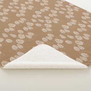 Fun Fungi Morel Mushroom Pattern Gemütlich Sherpadecke