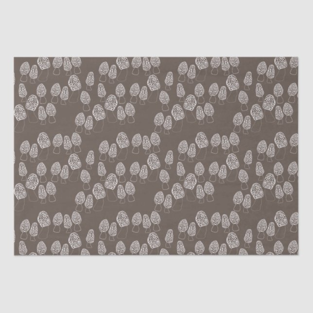 Fun Fungi Morel Mushrooms Muster Geschenk Seidenpapier (Vorderseite)