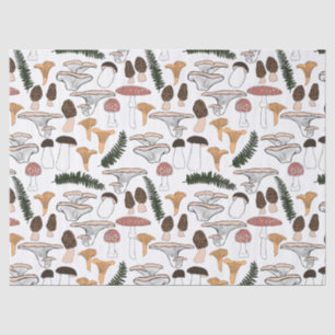 Fun Fungi Mushroom Fern Muster Geschenk Seidenpapier
