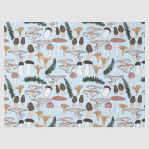 Fun Fungi Mushroom Fern Muster Geschenk Seidenpapier