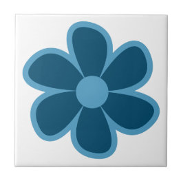 Fun Funky 60er 70er Retro Blume Keramik Tile Fliese