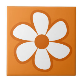Fun Funky 60er 70er Retro Blume Keramik Tile Fliese