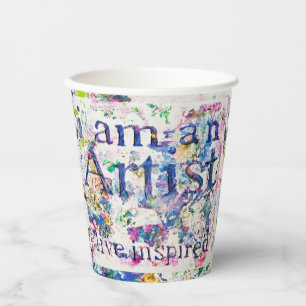 Fun Funky Artist Cups Pappbecher