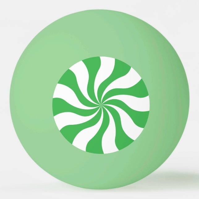 Fun Funky Peppermint Candy Tischtennisball (Vorderseite)