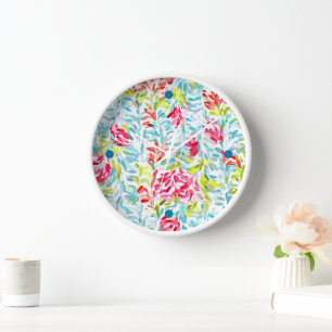 Fun Funky Summer Colors Paint Spritzer Art Uhr