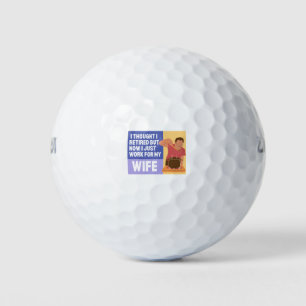 Fun Funny Rtirement Spaß Sprichwort Rufen Männer Golfball