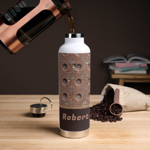 FUN FÜR MÄNNER - BROWANDREHMETALL AUSSEHEN TRINKFLASCHE