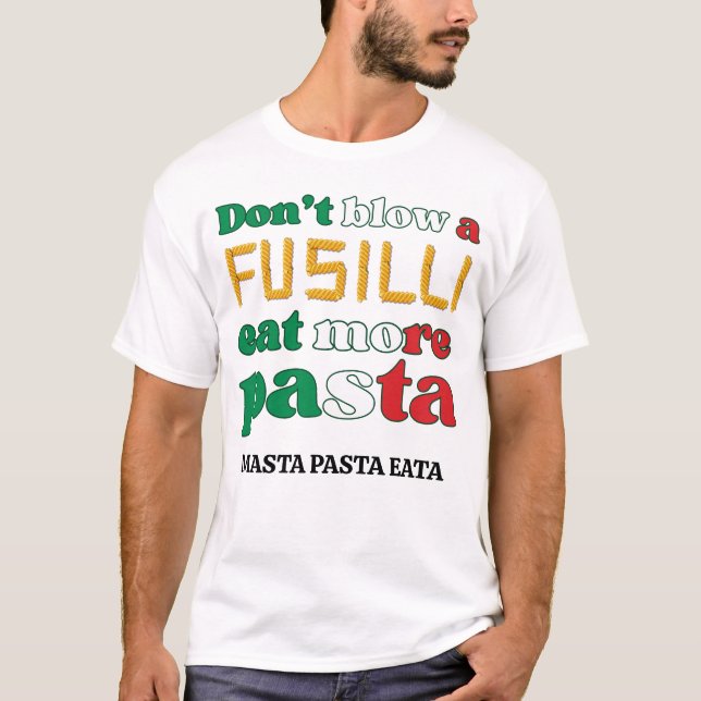 Fun Fusilli Pasta versperrt kein FUSILLI Italien T-Shirt (Vorderseite)