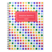 Fun Fuzzy Rainbow Dots Personalisiert