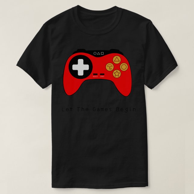 Fun Game des Tintenfisch-Controllers T-Shirt (Design vorne)