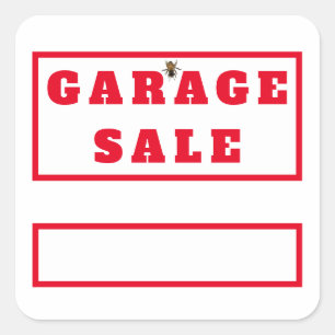 Fun Garage verkaufen Aufkleber oder Preismarken mi