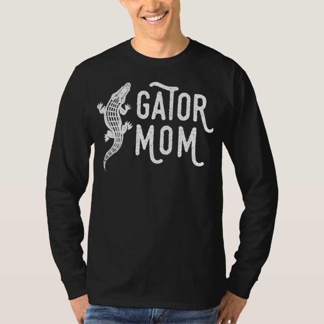 Fun Gator Mama Reptile Alligator Mutter T-Shirt (Vorderseite)