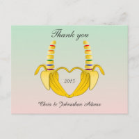 Fun Gay Banana Heart Wedding Vielen Dank