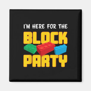 Fun Gebäude Blockblockiert Party vor k Männer Frau Magnet