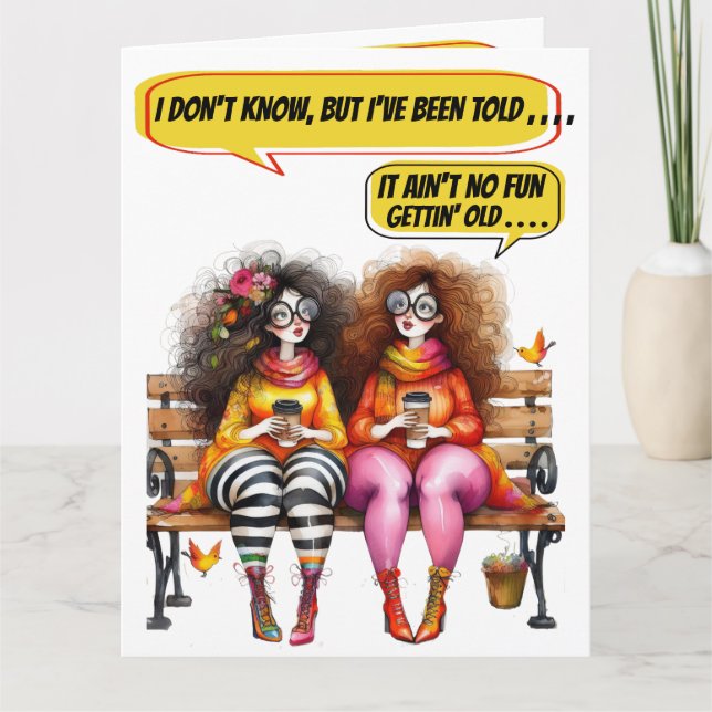 FUN GEBURTSTAG - SIEHE INNEN UND Zurück ... Karte (Vorderseite)