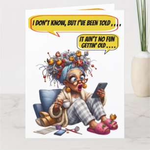 FUN GEBURTSTAG - SIEHE INNEN UND Zurück ... Karte