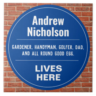 Fun Gedenkwand Wand Plaque Fliese