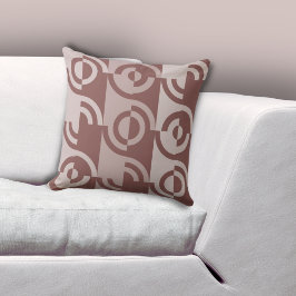 Fun Geometric Circular Fragments Brawn Kissen