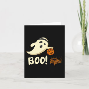 Fun Ghost Player Boo Basketball Halloween Kostüm Karte