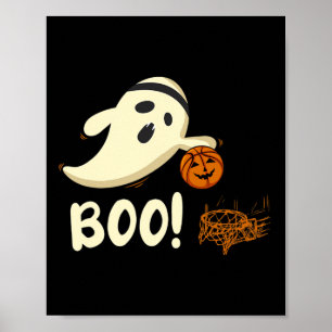 Fun Ghost Player Boo Bysketbyll Halloween-Kostüm Poster