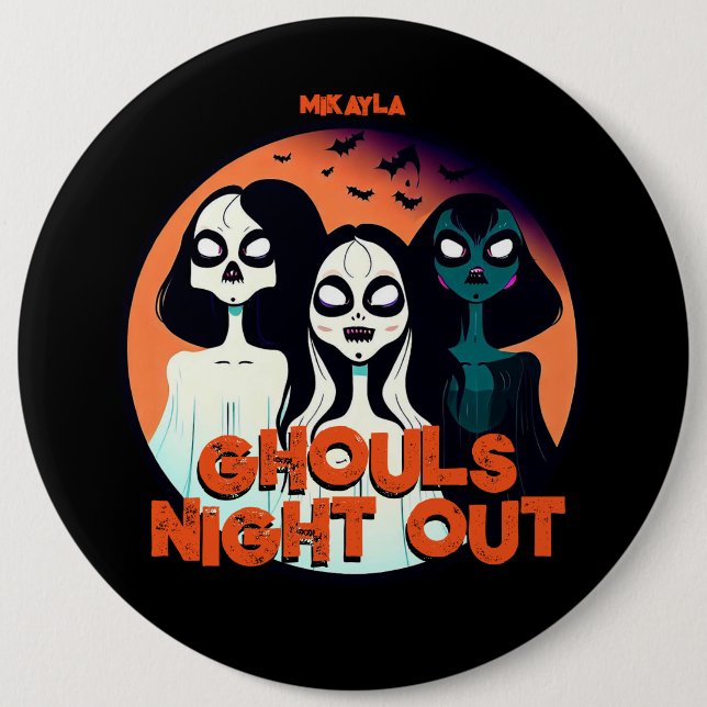 Fun Ghouls Night Out Button (Vorderseite)