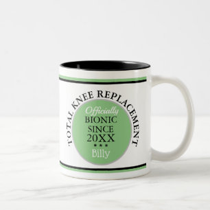 Fun gift~ Bionic Knee-Ersatz-Tasse Zweifarbige Tasse