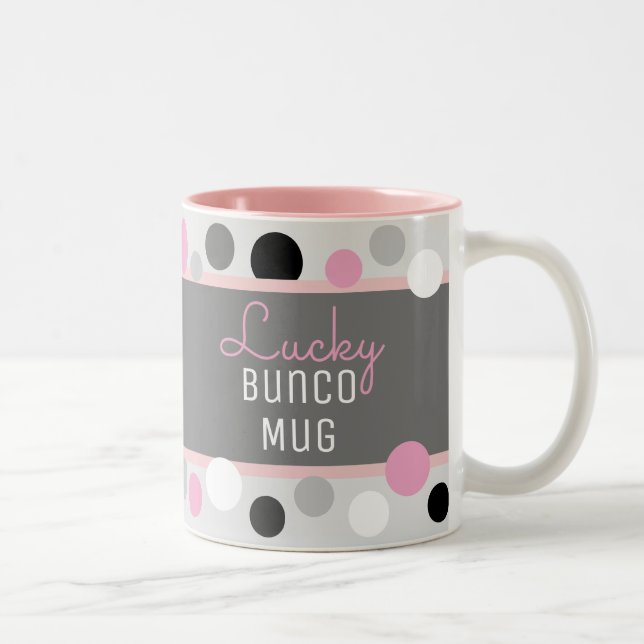 Fun Gift! Lucky Bunco Tasse Zwei-Tone-Kaffee-Tasse (Rechts)