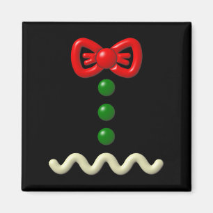Fun Gingerbread Man Costume Halloween-Geschenk Magnet