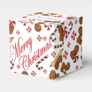 Fun Gingerbread Men Geschenkschachtel