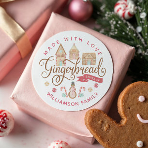 Fun Gingerbrot Backen Co Lebkuchen Backen Haus Bac Runder Aufkleber