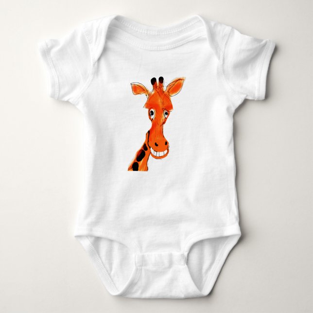 Fun Giraffe Baby Strampler (Vorderseite)