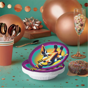 Fun giraffe Face Safari Wilder Dschungel Geburtsta Pappteller