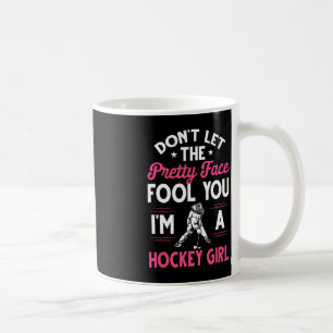 Fun Girl Hockey Geschenk für Frauen Kinder Eishock Kaffeetasse