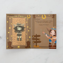 Fun Girls Sie sind ein tolles Cowgirl Geburtstagsk Karte