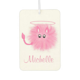 Fun Girly Pink Fluffy Niedlicher Cartoon Saint ode Autolufterfrischer