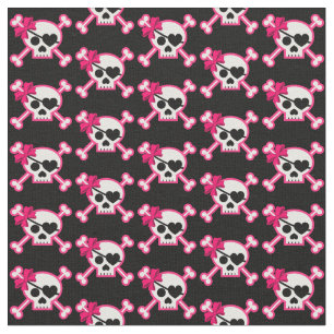 Fun Girly Skull Stoff