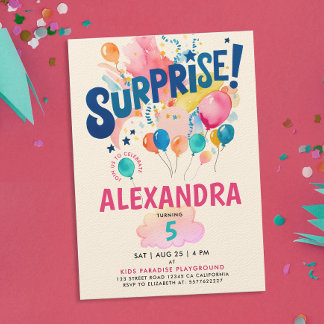 Fun Giro Colorful Überraschungsbaloon Einladung